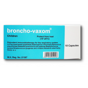 BRONCHO-VAXOM ® CHILDREN 3.5 MG ( LYOPHILIZED BACTERIAL LYSATES ) 10 CAPSULES